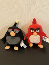 Angry Birds Small Plush Bundle Red And Black Bomb Soft Toys