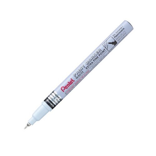 Pentel super white extra - white, fine
