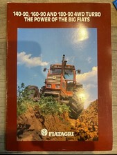 Fiat Agri 140-90 160-90 180-90 4WD Turbo Tractors A4 Brochure / Poster
