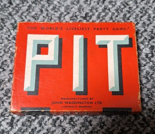 Vintage pit card game john - card,