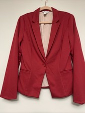 WHBM Ladies Red Blazer Sz 8
