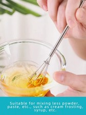Small Mini Stainless Whisk Mixer Hand Egg Beater Stirrer Blender Baking Tool.