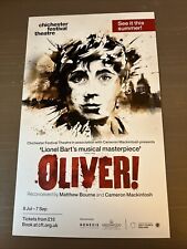 OLIVER! 2024 Chichester Festival Theatre Flyer / Handbill Matthew Bourne