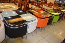 Glass  Dining table and 4