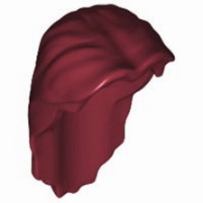 LEGO 1 hair women hair wig long in dark red dark red 40239 4273792 