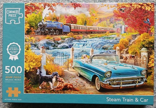 Steam train and - train,