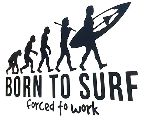 Born surf vinyl sticker - born,