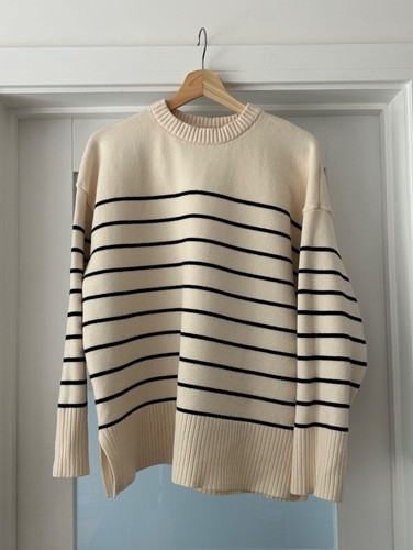Zara cream striped - zara, round
