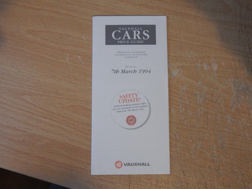 Vauxhall price guide - vauxhall, uk