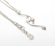 Clogau Gold Silver & 9ct Rose Gold Tree of Life Pendant & 18" Chain.