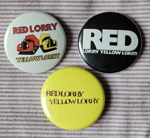 Red lorry yellow post - red, (post