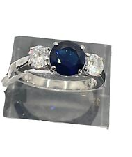 ladies blue sapphire ring