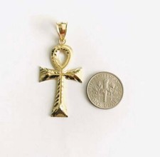 Solid 10K Gold Egyptian Ankh