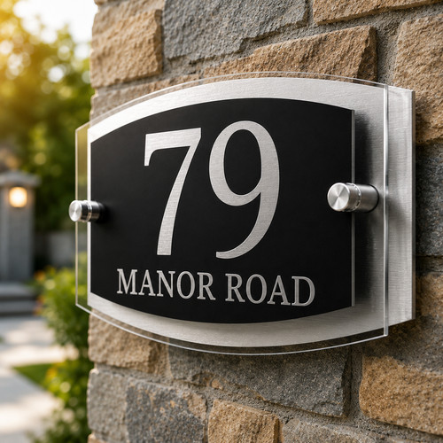 House number plaques - house,
