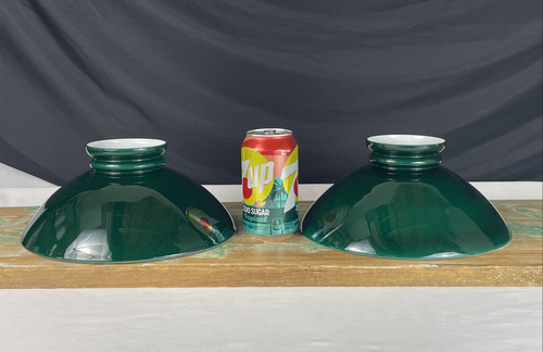 Pair emeralite style antique - pair,