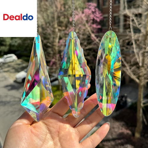3pcs large crystal sun - 3pcs, 5"