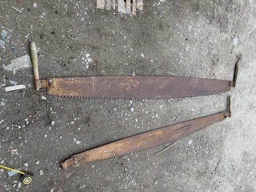 Vintage double handle - double, saw