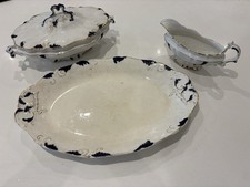 Henry Alcock & Sons Porcelain Blue and White Dinner Service