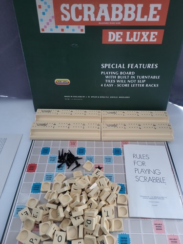 Scrabble deluxe board game - board,