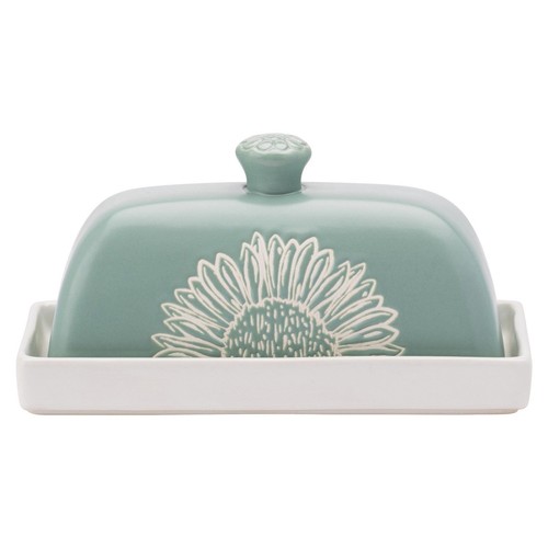 Artisan flower butter dish - flower,