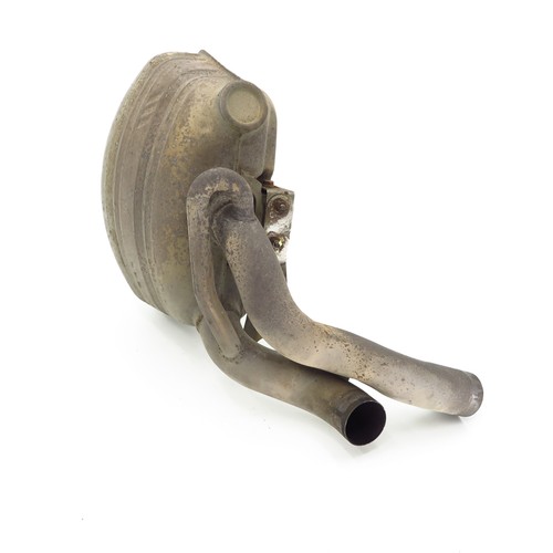 Rear exhaust silencer left - rear,