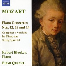 Mozart: Piano Concertos 12-14 - Blocker:Biava String Quartet CD 2UVG The Cheap