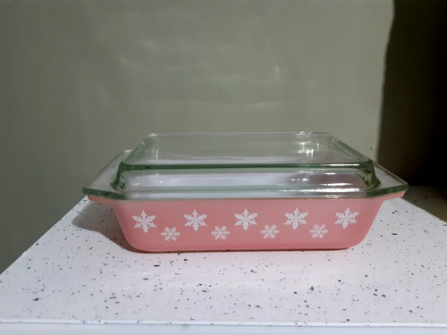 Jaj pyrex pink snowflake - pink,