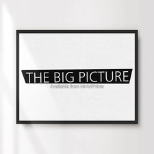 Black White Minimalist Art Word Text Print Poster Wall Picture A4 A3 A2 A1 XL