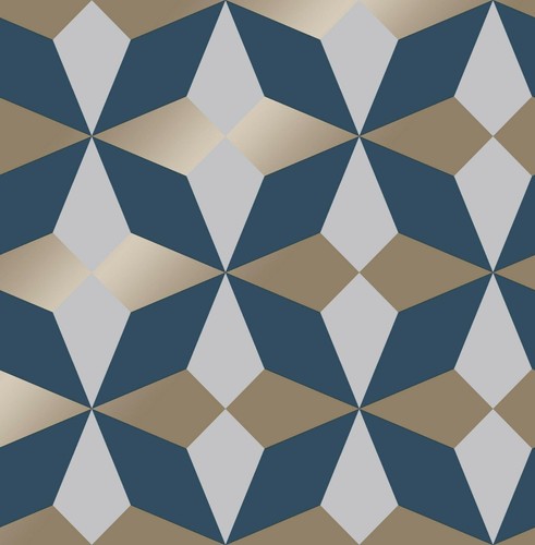 Geometric wallpaper metallic - geometric,
