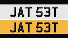 JAT 53T number plate, Jatt number plate, ch, jet set, JAT set Asian