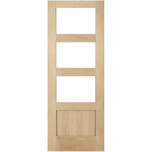 Oak shaker pocket door - oak,