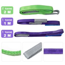 1-2 Tonne Webbing Lifting Sling Certified Duplex Cargo Strap Hoist Strop 1-2m
