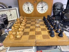 Old Set Wooden Chess USSR 1956