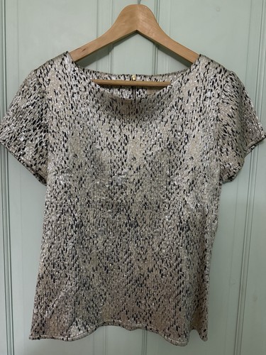 Sandro metallic top size - metallic,