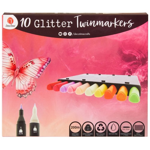 Decotime glitter twinmarkers - decotime,