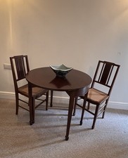 Antique Demi Lune Table &