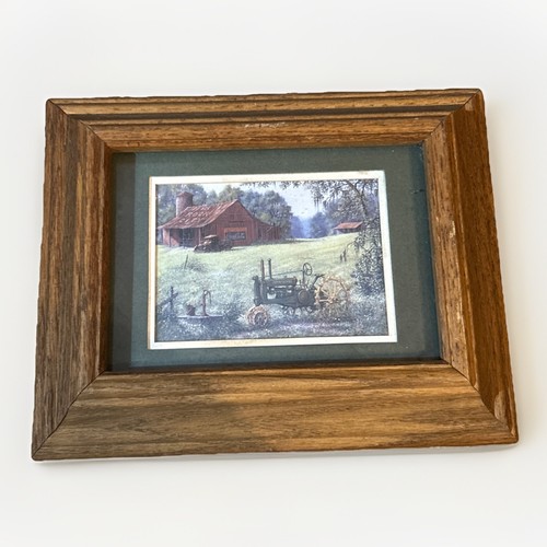 Vtg print farmhouse picture - print,