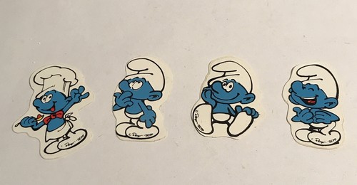 Smurf stickers vintage - stickers, set