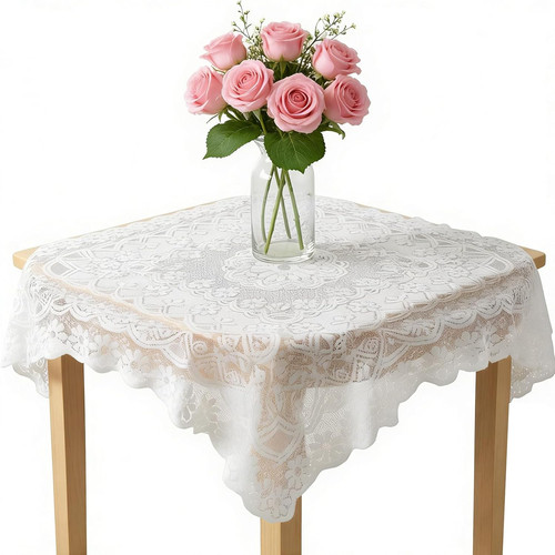 Lace tablecloth square - tablecloth,,