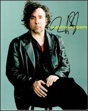 Tim Burton Director Beetlejuice Nightmare Before Christmas Signed UACC RD 96