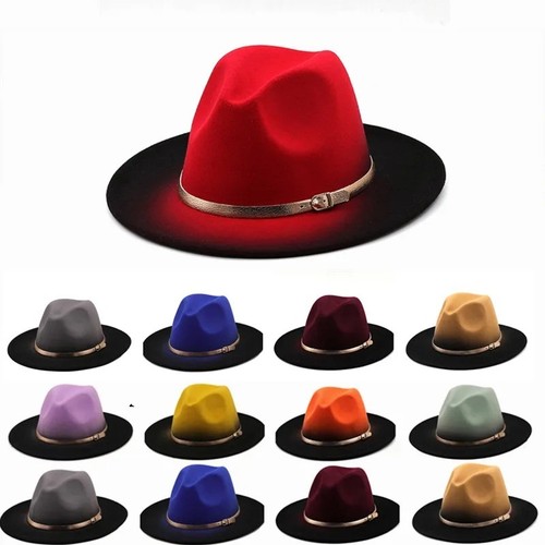 Women wide brim felt - women's, fedora