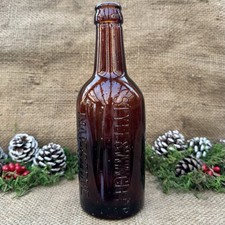 Antique Amber Glass Beer