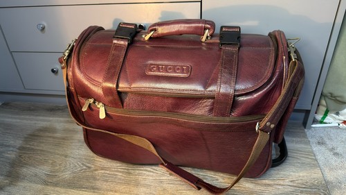 Gucci leather travel bag - gucci,