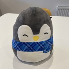Squishmallows Luna the Penguin - Blue Scarf 7.5” Plush Soft Toy