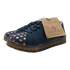 Joules Solena Jnr Navy With Gold Stars Uk Size 10 Kids Eu 28 New Free Postage