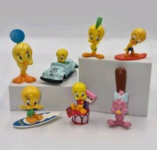 Looney Tunes Figures X7 Vintage Tweety Pie Bundle Bully Applause & Sunkisses Mix