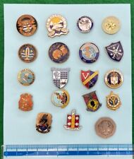 Collection of 18 US Navy Ships Enamel Badges.