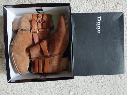 Dune london suede buckle - suede, ankle