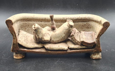 Rare Cymru Pottery Pig on Sofa