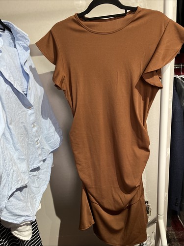 Women brown short sleeve - short,
